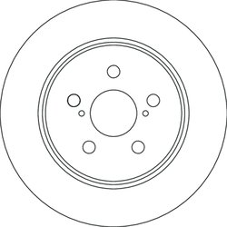 DISC FRANA TRW DF6828 - Compatibil cu TOYOTA
