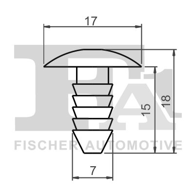 CLIPS, ACOPERIRE DECORATIVA SI PROTECTIE FA1 33-10033.25 - Compatibil cu FIAT