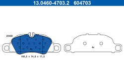 Set placute frana ATE 13.0460-4703.2