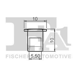 CLIPS, ACOPERIRE DECORATIVA SI PROTECTIE FA1 11-60038.10 - Compatibil cu VW