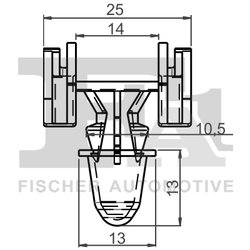 CLIPS, ACOPERIRE DECORATIVA SI PROTECTIE FA1 11-40065.5 - Compatibil cu VW