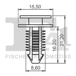 CLIPS, ACOPERIRE DECORATIVA SI PROTECTIE FA1 33-10036.10 - Compatibil cu FIAT