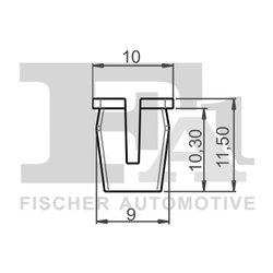 CLIPS, ACOPERIRE DECORATIVA SI PROTECTIE FA1 11-60024.10 - Compatibil cu AUDI, SKODA, VW