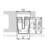 CLIPS, ACOPERIRE DECORATIVA SI PROTECTIE FA1 11-60024.10 - Compatibil cu AUDI, SKODA, VW