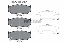 SET PLACUTE FRANA TEXTAR 2671001 - Compatibil cu SUZUKI