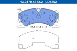 Set placute frana ATE 13.0470-4852.2