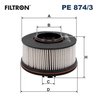 FILTRU COMBUSTIBIL FILTRON PE 874/3 - Compatibil cu HYUNDAI