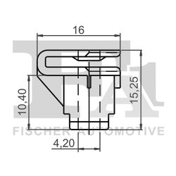 CLIPS, ACOPERIRE DECORATIVA SI PROTECTIE FA1 12-10012.25 - Compatibil cu OPEL, VOLVO