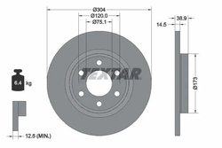DISC FRANA TEXTAR 92352703 - Compatibil cu FORD
