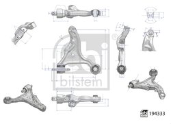 BRAT SUSPENSIE FEBI BILSTEIN 194333 - Compatibil cu VOLVO