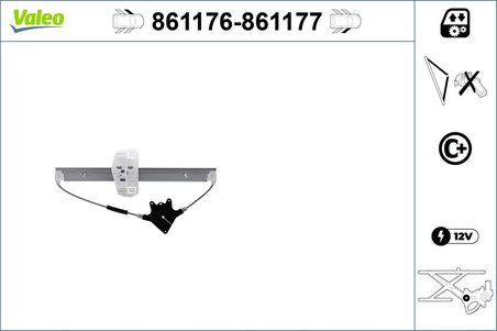 Macara geam Valeo 861176