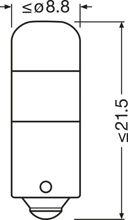 Bec, lumini interioare Osram 3893DWP-2BL