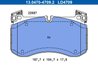 SET PLACUTE FRANA ATE 13.0470-4709.2 - Compatibil cu MERCEDES-BENZ