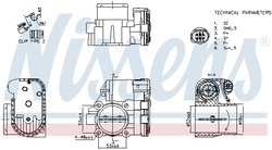 Carcasa clapeta acceleratie Nissens 955119