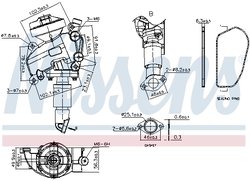 SUPAPA EGR NISSENS 98415 - Compatibil cu MERCEDES-BENZ