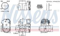 Carcasa clapeta acceleratie Nissens 955120