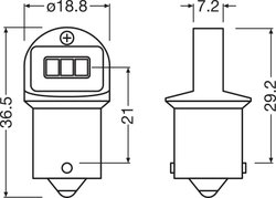 BEC, SEMNALIZATOR OSRAM 5008DWP-2BL - Piesa auto compatibila cu mai multe marci