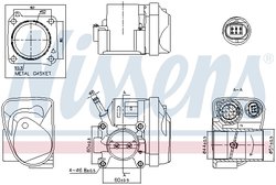 Carcasa clapeta acceleratie Nissens 955057
