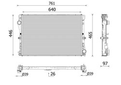 RADIATOR RACIRE MOTOR MAHLE CR 2640 001P - Compatibil cu MERCEDES-BENZ