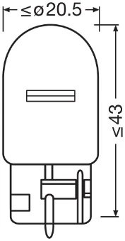 Bec, semnalizator Osram 7505-2BL