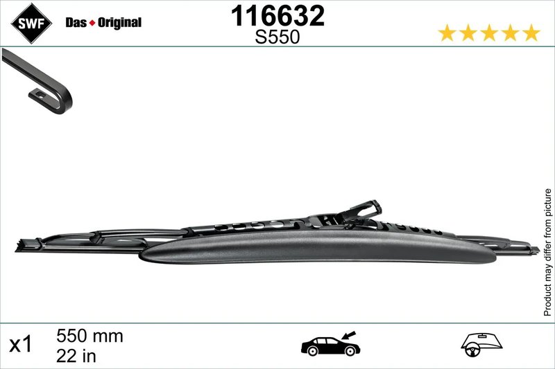 LAMELA STERGATOR SWF 116632 - Compatibil cu ALFA ROMEO, BMW, CADILLAC, CHEVROLET, CHRYSLER, CITROEN, DAEWOO, FIAT, FORD, HONDA, 