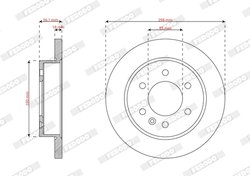 Disc frana Ferodo DDF2984C