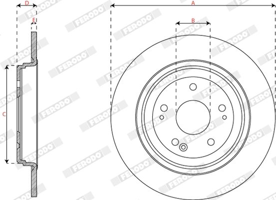 Disc frana Ferodo DDF3189C