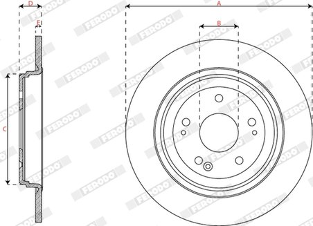 Disc frana Ferodo DDF3189C
