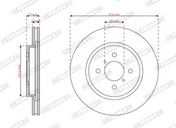 DISC FRANA FERODO DDF2376C - Compatibil cu SUZUKI