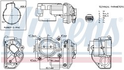 Carcasa clapeta acceleratie Nissens 955199