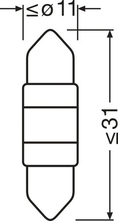Bec, lumini interioare Osram 6438DWP-1BL