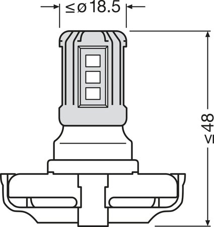 BEC, SEMNALIZATOR OSRAM 5201DWP-1BL - Piesa auto compatibila cu mai multe marci