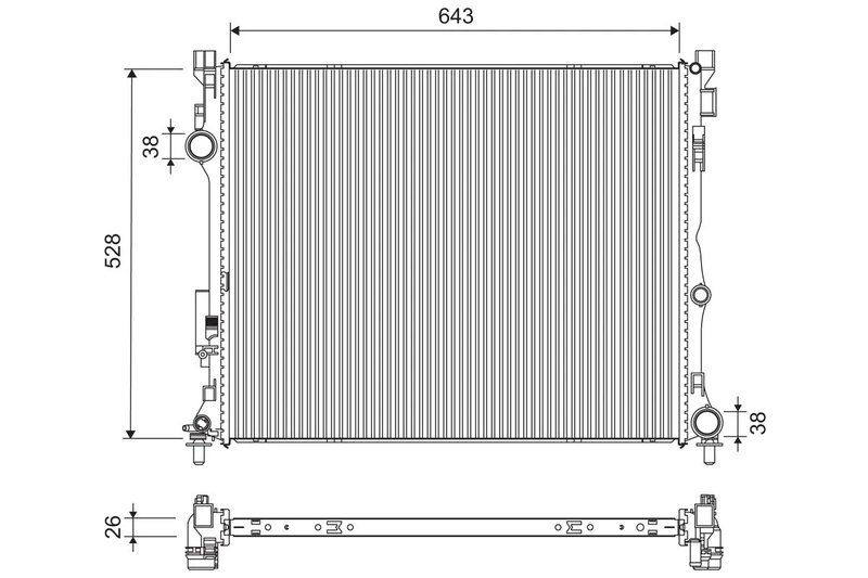 Radiator racire motor Valeo 701307