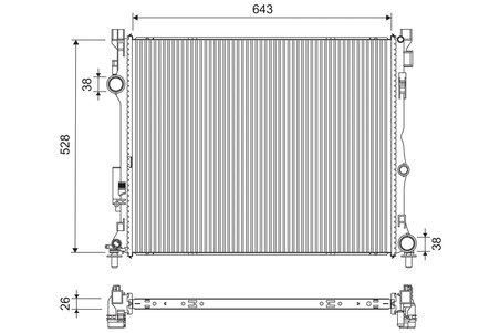 Radiator racire motor Valeo 701307