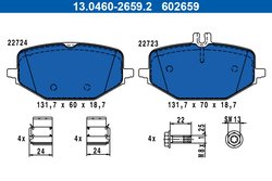 Set placute frana ATE 13.0460-2659.2