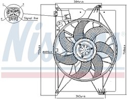 Ventilator radiator racire Nissens 85741
