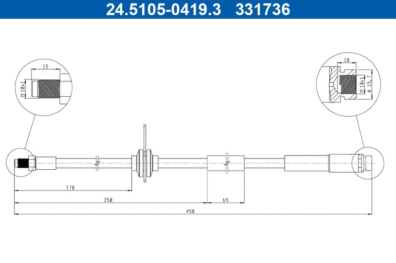 Furtun frana ATE 24.5105-0419.3