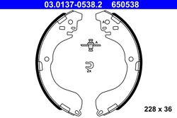 Set saboti frana ATE 03.0137-0538.2