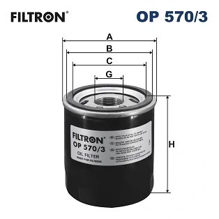 FILTRU ULEI FILTRON OP 570/3 - Compatibil cu CADILLAC, OPEL, VAUXHALL