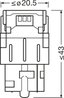 Bec incandescent Osram 7505DRP-2BL