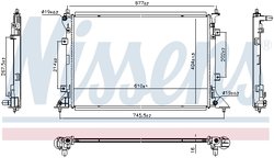 RADIATOR RACIRE MOTOR NISSENS 607104 - Compatibil cu KIA