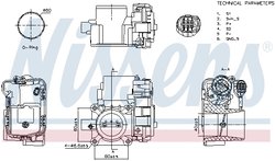 Carcasa clapeta acceleratie Nissens 955090