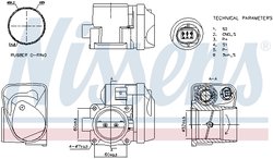 Carcasa clapeta acceleratie Nissens 955001