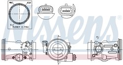 Carcasa clapeta acceleratie Nissens 955102