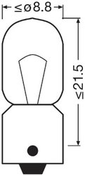 Bec, semnalizator Osram 3893-2BL