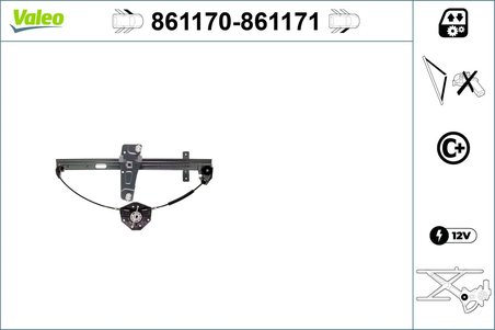 MACARA GEAM VALEO 861170 - Compatibil cu TOYOTA
