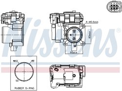 Carcasa clapeta acceleratie Nissens 955263