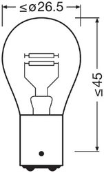 Bec, semnalizator Osram 7528-2BL