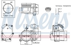 Carcasa clapeta acceleratie Nissens 955176