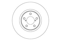 DISC FRANA TRW DF4639 - Compatibil cu SUBARU